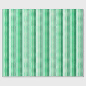 Plechtige Stripes-Green Hues Cadeaupapier (Vlak)