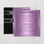 Plechtige uitnodiging voor een Stropdas op zwarte  (Voorkant / Achterkant)