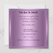 Plechtige uitnodiging voor een Stropdas op zwarte  (Voorkant)