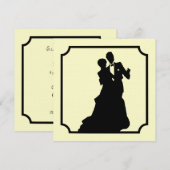 Plechtige uitnodiging voor het plein voor zwart St (Voorkant / Achterkant)