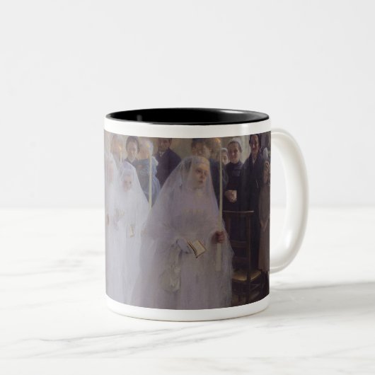 Plechtige vergadering tweekleurige koffiemok (Voorkant rechts)