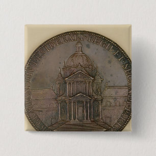 Plechtige vergadering Val-de-Grace Vierkante Button 5,1 Cm