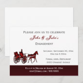 Plechtige verjaardag van het verloving van paarden kaart (Voorkant / Achterkant)