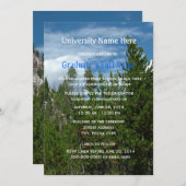 Plechtigheid van het afstuderen van geelsteen (opr kaart (Voorkant / Achterkant)