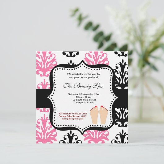 Plechtigheid van het Spa Open House Kaart (Staand voorkant)