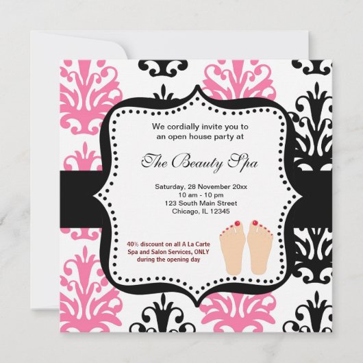 Plechtigheid van het Spa Open House Kaart (Voorkant)