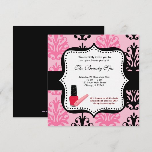 Plechtigheid van het Spa Open House Kaart (Voorkant / Achterkant)