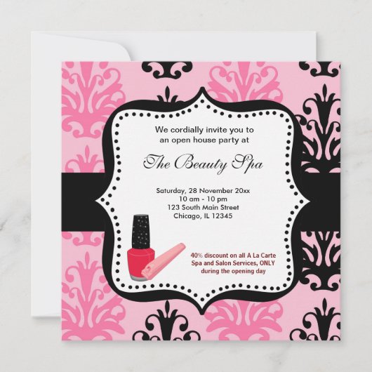 Plechtigheid van het Spa Open House Kaart (Voorkant)