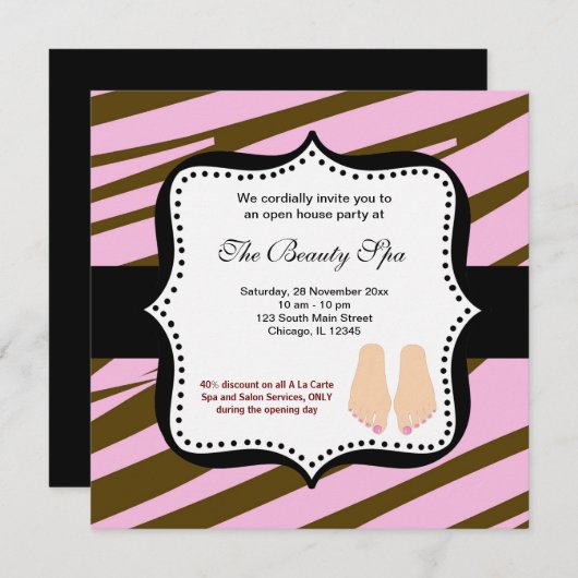 Plechtigheid van het Spa Open House Kaart (Voorkant / Achterkant)