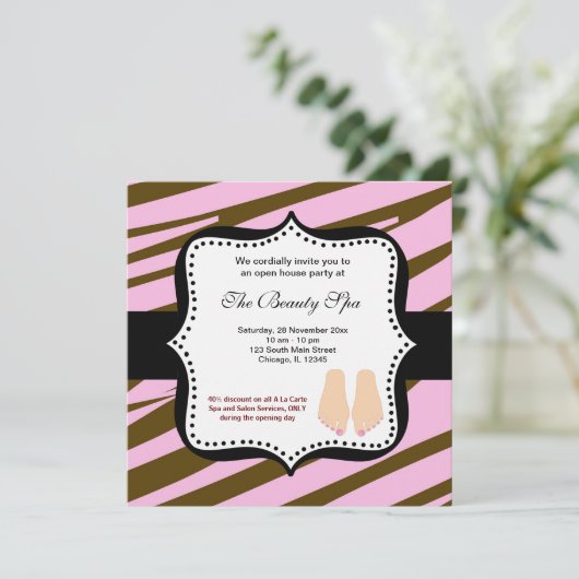 Plechtigheid van het Spa Open House Kaart (Staand voorkant)