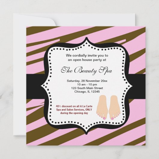 Plechtigheid van het Spa Open House Kaart (Voorkant)