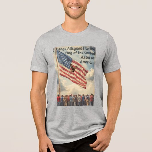 Pledge Allegiance Tri-Blend Shirt (Voorkant)