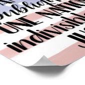 Pledge of Allegiance in French Poster (Hoek)