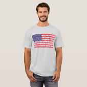 Pledge of Allegience USA Flag T-shirt (Voorkant volledig)