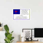Pledge to the Christian Flag Poster (Thuiskantoor)