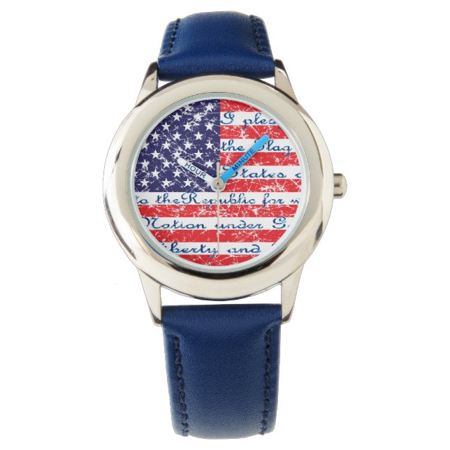 Pledge voor Allegiece USA Flag Horloge (Voorkant)