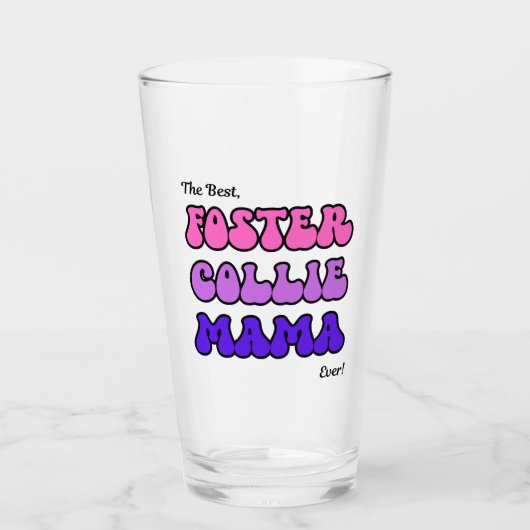 Pleeg collie mama mok glas (Voorkant)