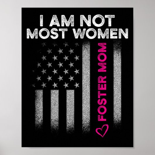 Pleegouder Moeder Meeste Vrouwen Pleegzorg Poster (Voorkant)