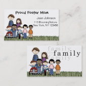 pleegouders visitekaartjes contactkaartje (Voorkant / Achterkant)