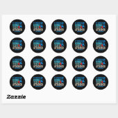 Pleegzorg Bewustzijn 1 Ronde Sticker (Vel)