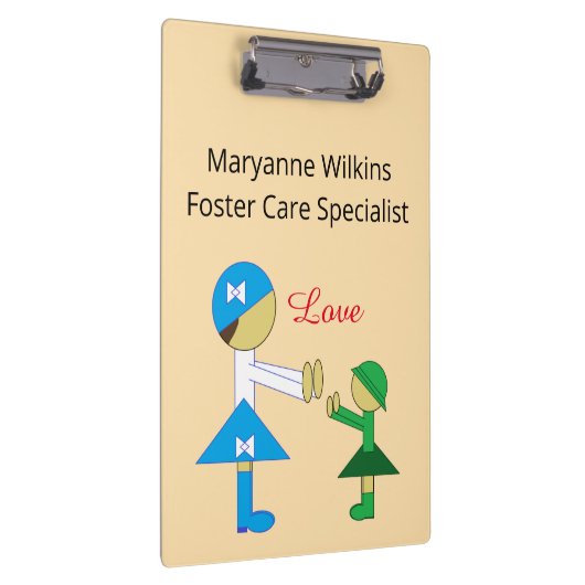 Pleegzorg: klembord (Rechts)