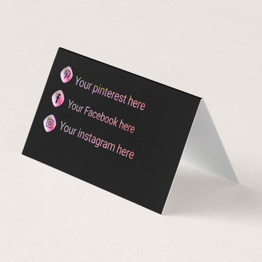 plegada personalizada, con datos personales visitekaartje (Achterkant)