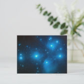 Pleiades Astro Oujda asterisme blauwe ster cluster Briefkaart (Staand voorkant)