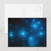 Pleiades Astro Oujda asterisme blauwe ster cluster Briefkaart (Voorkant / Achterkant)