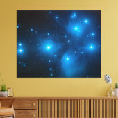 Pleiades Astro Oujda asterisme blauwe ster cluster Canvas Afdruk (Insitu (Woonkamer))