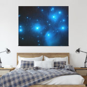 Pleiades Astro Oujda asterisme blauwe ster cluster Canvas Afdruk (Insitu (Slaapkamer))