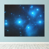 Pleiades Astro Oujda asterisme blauwe ster cluster Canvas Afdruk (Insitu (Houten vloer))