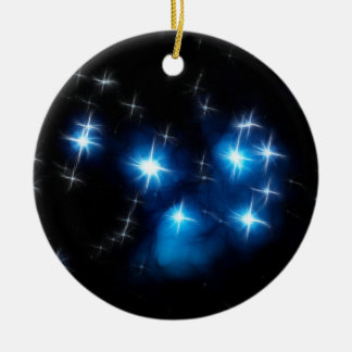 Pleiades Blue Star-cluster Keramisch Ornament