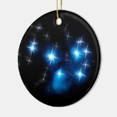 Pleiades Blue Star-cluster Keramisch Ornament (Links)
