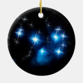 Pleiades Blue Star-cluster Keramisch Ornament (Achterkant)