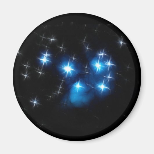 Pleiades Blue Star-cluster Magneet (Voorkant)