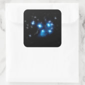 Pleiades Blue Star-cluster Vierkante Sticker (Tas)