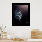 Pleiades IC 349 Nebual Hubble Telescope Foto Poster (Keuken)