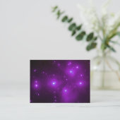 Pleiades in Paarse Ruimte Kunst Visitekaartje (Staand voorkant)
