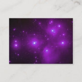 Pleiades in Paarse Ruimte Kunst Visitekaartje (Voorkant)