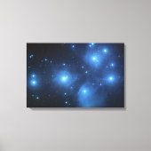 Pleiades of de zeven zussen M45 Canvas Afdruk (Voorkant)