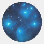Pleiades Ronde Sticker (Voorkant)