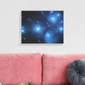 Pleiades Star-cluster Canvas Afdruk (Insitu (Woonkamer))