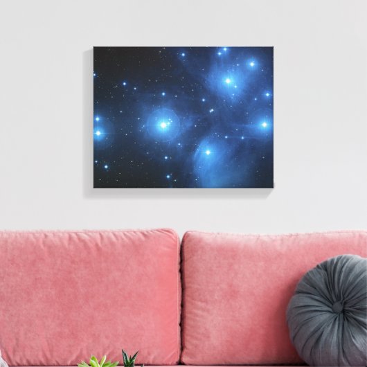 Pleiades Star-cluster Canvas Afdruk (Insitu (Woonkamer))
