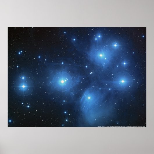 Pleiades Star-cluster Poster (Voorkant)