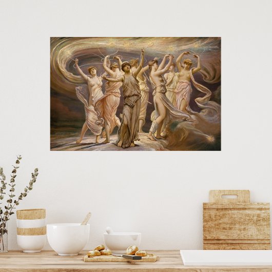 Pleiades van Elihu Vedder, 1885 Poster (Keuken)