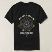 Pleiadian Starseed Light Code Sacred Geometry 111 T-shirt (Design voorkant)