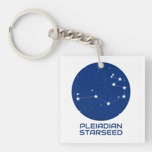 Pleiadian Starseed Sleutelhanger – Licht & Kosmisc