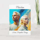 Pleiadians buitenaards buitenaards buitenaards ras kaart (Voorkant)