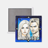 Pleiadians Extra Terrestrials Race met Sterren Magneet (Voorkant / Achterkant)