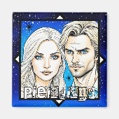 Pleiadians Extra Terrestrials Race met Sterren Magneet (Voorkant)